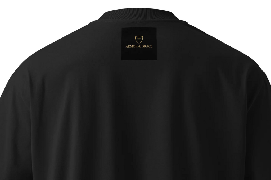 Faith over Fear | Armor & Grace | Organic Cotton OVERSIZED Box Tee