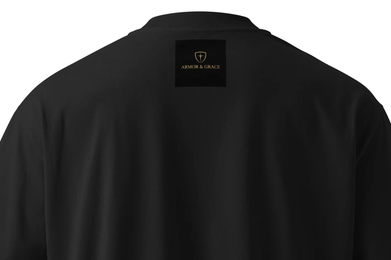 Faith over Fear | Armor & Grace | Organic Cotton OVERSIZED Box Tee
