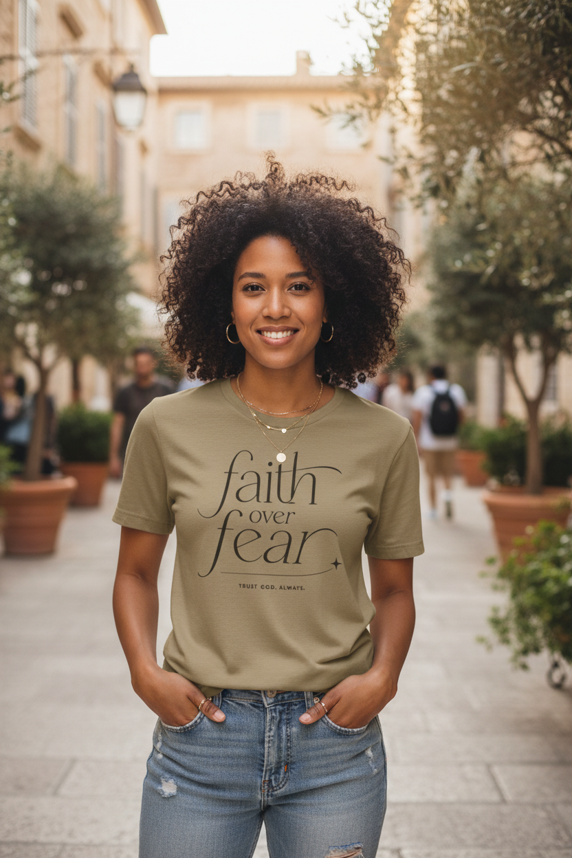 Faith Over Fear Outdoor Shot
