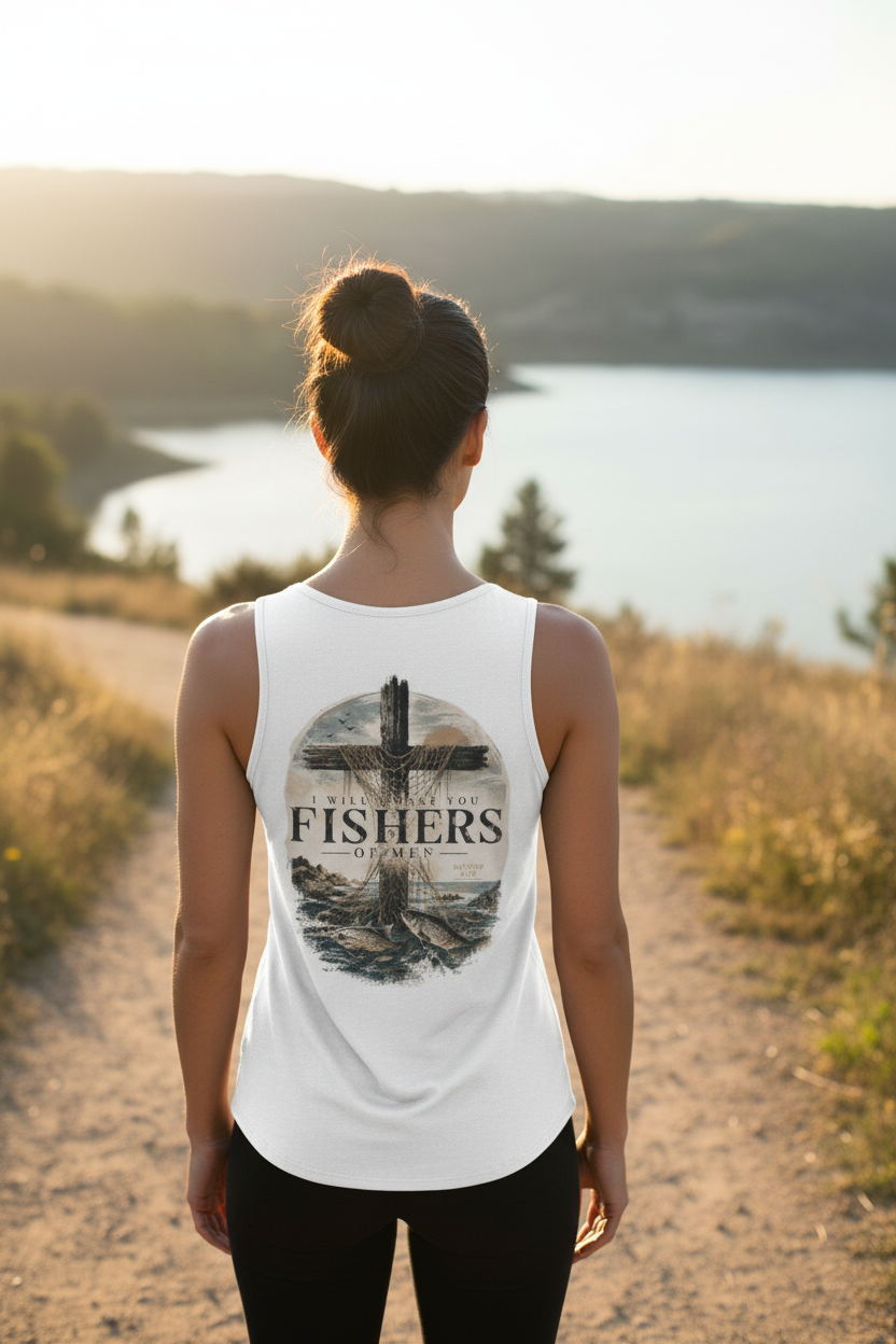 Female model back view - Fishers of Men