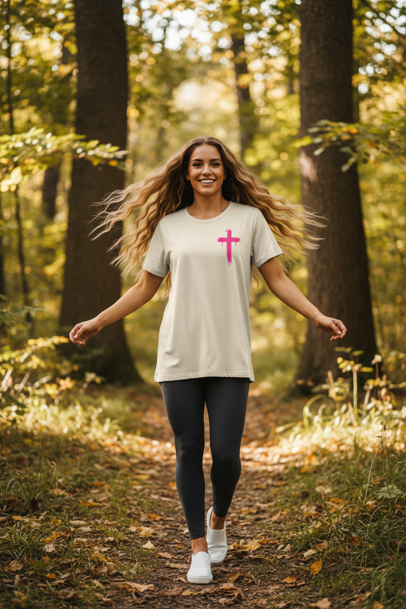 Natural tee front