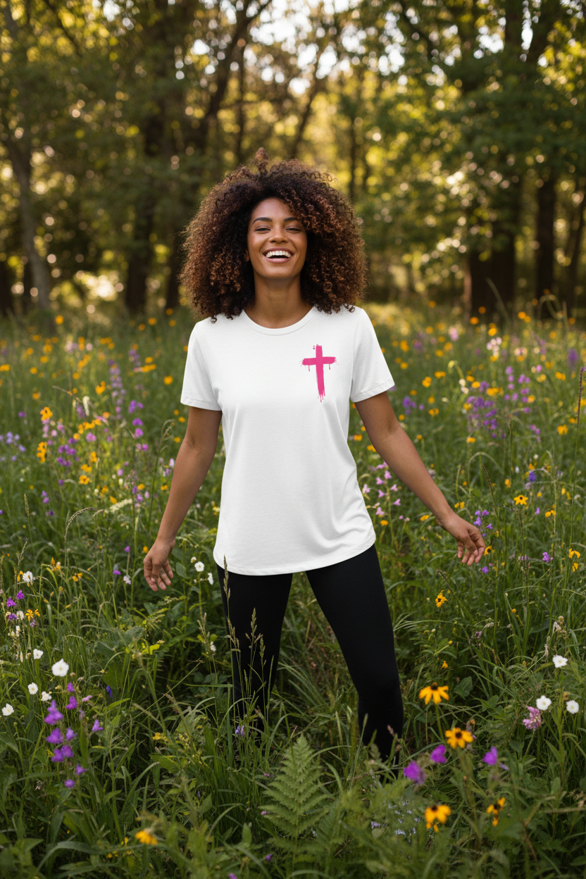 White tee front